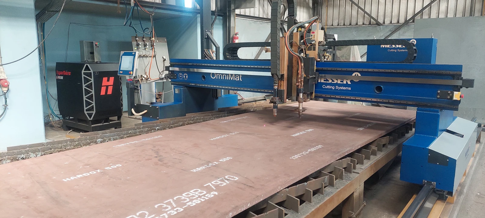 CNC plasma cutting Hardox® plate at BSF Alexandria