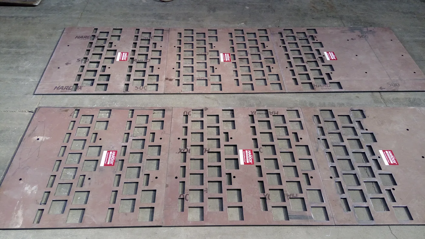Perforated Hardox® recycling screen plates