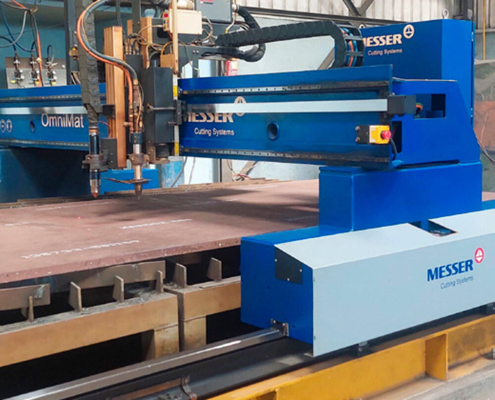 CNC plasma cutting Hardox plate at BSF
